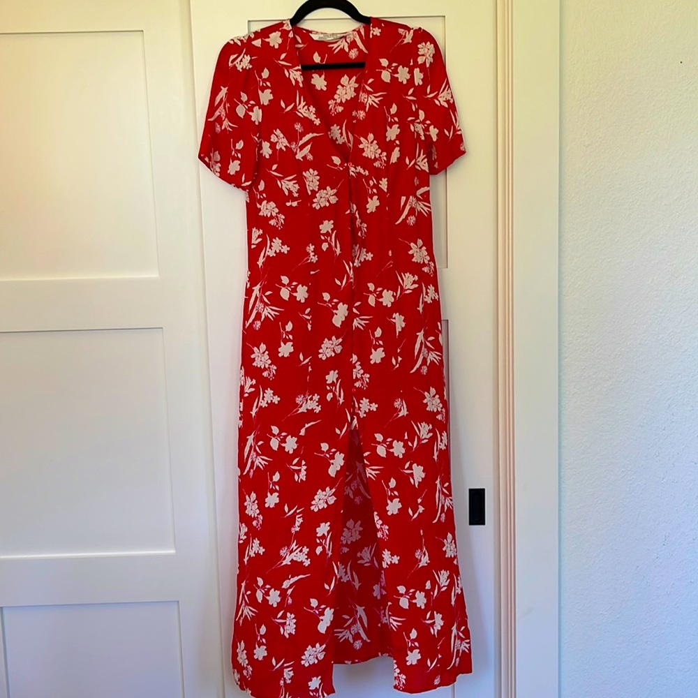 Zara Short sleeve midi dress